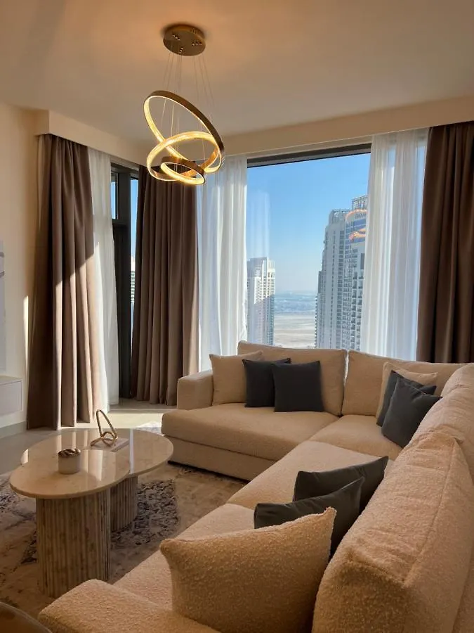 شقة Luxury 2Br Dubai Creek Harbour With Amazing Burj View 0*,