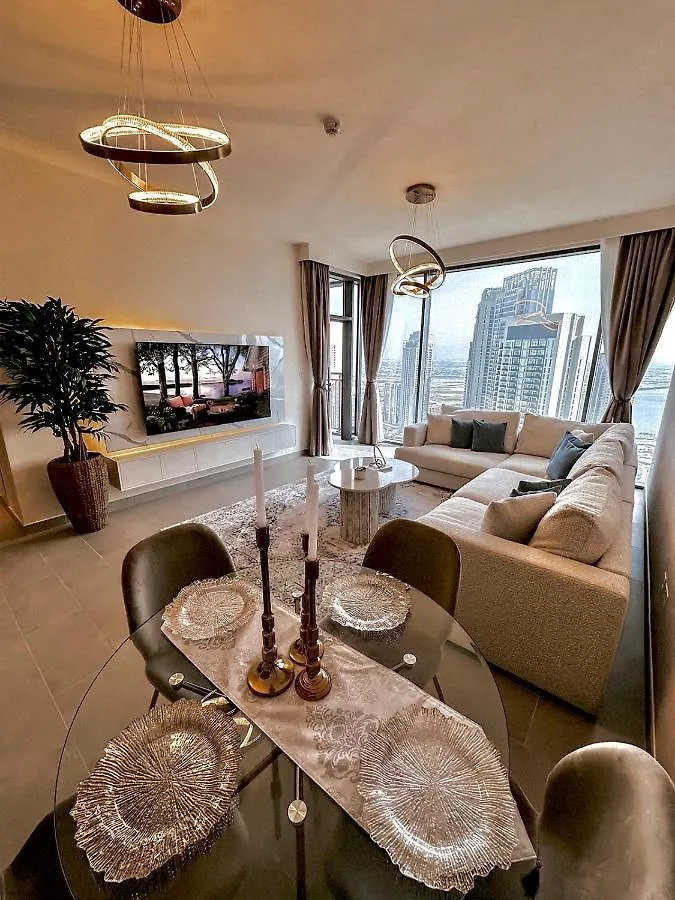شقة Luxury 2Br Dubai Creek Harbour With Amazing Burj View